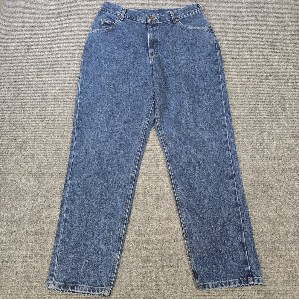 Lee Jeans Womens 16M Blue Vintage USA High Rise Tapered Mom